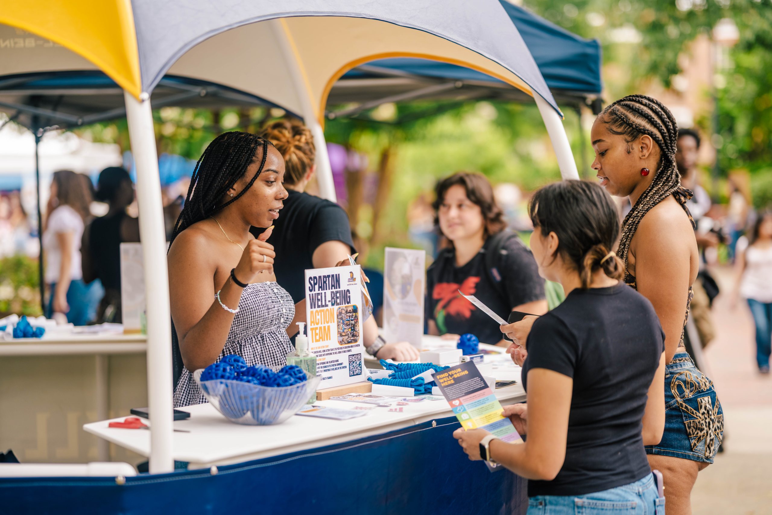 Spartan Well-Being booth at the Fall Kick-off